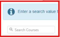 Search Courses Screenshot